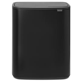Brabantia Bo 2x30L Touch Bin - Matt Black