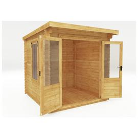 Mercia 2.4m x 2.4m Pent Log Cabin