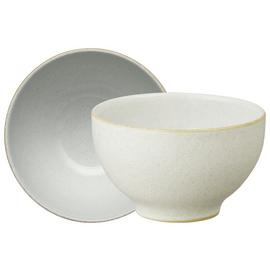 Denby Impression Set of 4 Stoneware Nibble Bowls - Cream
