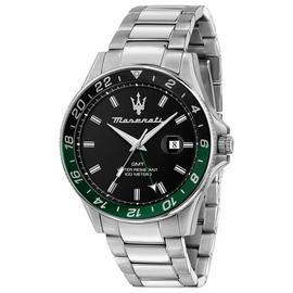 Maserati Sfidia Black Dial Stainless Steel Bracelet Watch