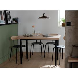 Habitat Zayn Wood Effect 4 Seater Dining Table - Natural