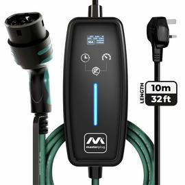 Masterplug 10m Mode 2 EV Charging Cable with 13A 3-Pin Plug