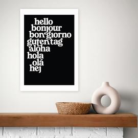 East End Prints Hello World Art Print