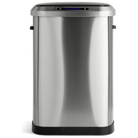 Habitat 50 Litre Brushed Stainless Steel Sensor Bin