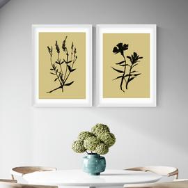 East End Prints Inky Botanical Art Print