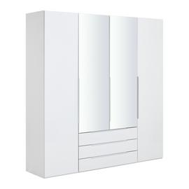 Argos Home Hallingford 4 Door 3 Drawer Mirror Wardrobe