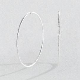 Revere Sterling Silver Diamond Cut Hoop Earrings