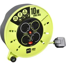 Masterplug Pro-XT 4 Socket 10m Cassette Cable Reel