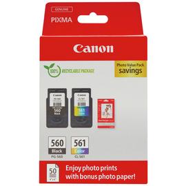 Canon PG-560 & CL-561 Ink Cartridges - Black & Colour