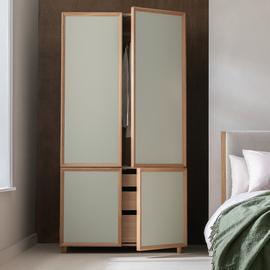 Habitat Weston 4 Door 3 Drawer Wardrobe - Grey & Oak