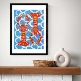 East End Prints Langoustines Art Print