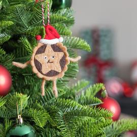 Argos Home Comic Relief Mince Pie Christmas Tree Decoration
