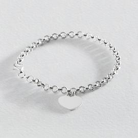 Revere Sterling Silver Belcher Heart Bracelet