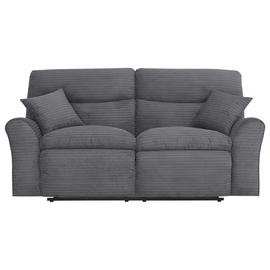 Argos Home Harry Fabric 3 Seater Recliner Sofa - Light Grey