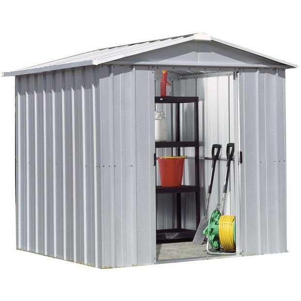 Buy Yardmaster Apex Metal Garden Shed - 6 x 6ft at Argos ...