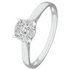 Revere 9ct White Gold 0.25ct tw Diamond Halo Ring