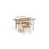 Argos Home Chicago Solid Wood Extending Table & 4 Chairs
