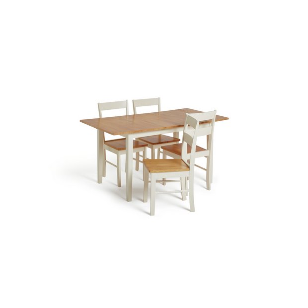 Argos wooden best sale table and chairs