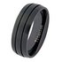 Revere Men's Titanium Black Ring