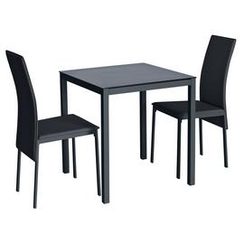 Argos Home Lido Glass Dining Table & 2 Chairs