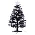 HOME 4ft Christmas Tree - Black, White & Silver