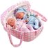 Arias Elegance Baby Twin Dolls with Baby Carrier