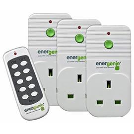 Energenie 3 Pack of Remote Controlled Plugs