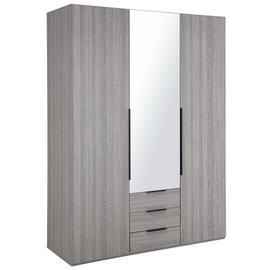 Argos Home Hallingford 3 Door 3 Drawer Wardrobe - Grey