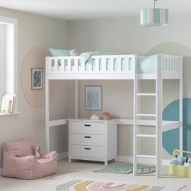 Habitat Ronnie High Sleeper Single Bed Frame - White