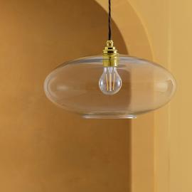 Habitat Clear Glass Easy Fit Lampshade - 35cm