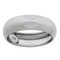 Revere 9ct White Gold D-Shape Wedding Ring - 6mm - Y