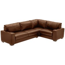 Habitat Eton Leather Right Hand Corner Sofa - Tan