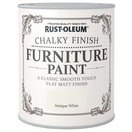 Rust-Oleum Chalky Matt Furniture Paint 750ml - Antique White
