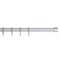 Argos Home Ext Metal Stopper Curtain Pole - Silver