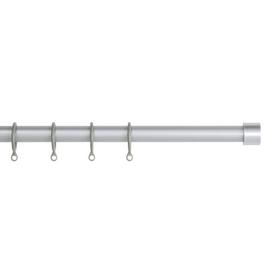 Argos Home Ext Metal Stopper Curtain Pole - Silver