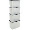 Argos Home 70 Lt Plastic Storage Box w/ Flip Lid - Set of 4
