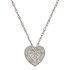 Revere 9ct White Gold Diamond Pendant 18 Inch Necklace