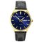 Sekonda Men's Black Leather Strap Watch