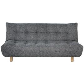 Habitat Kota Fabric 3 Seater Clic Clac SofaBed-Black & White