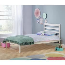 Argos Home Kaycie Single Bed Frame - White