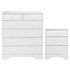 Argos Home Nordic Bedside & 4+2 Drawer Chest Set -Soft White