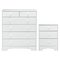 Argos Home Nordic Bedside & 4+2 Drawer Chest Set -Soft White