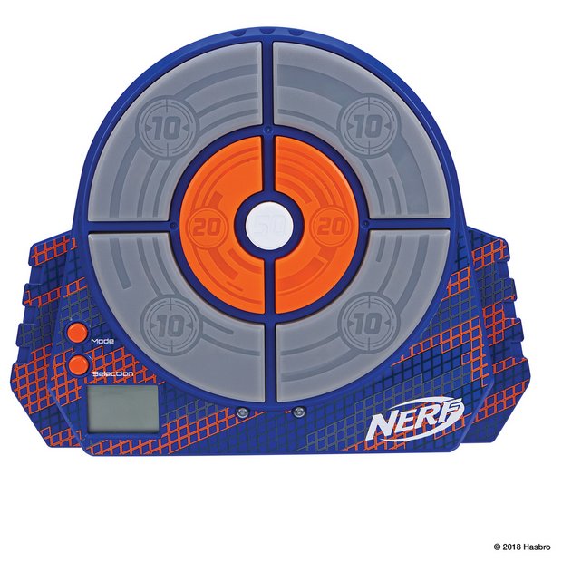 Nerf N-Strike Target Electronic Talking Dart Board Orange Yellow