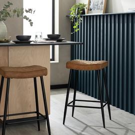 Habitat Kysen Faux Leather Counter Bar Stool - Tan