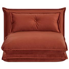 Habitat Lottie Fabric Chair Bed - Rust
