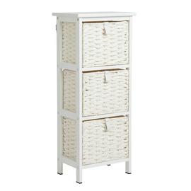 Argos Home Tongue and Groove Bathroom Storage Unit - White