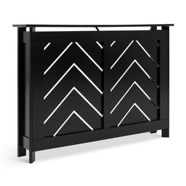 Habitat Chevron Small Radiator Cover - Black