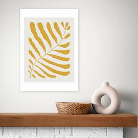 East End Prints Yellow Plant Art Print