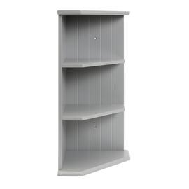 Argos Home Tongue And Groove Corner Shelves - Grey