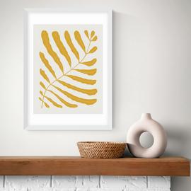 East End Prints Yellow Plant Art Print